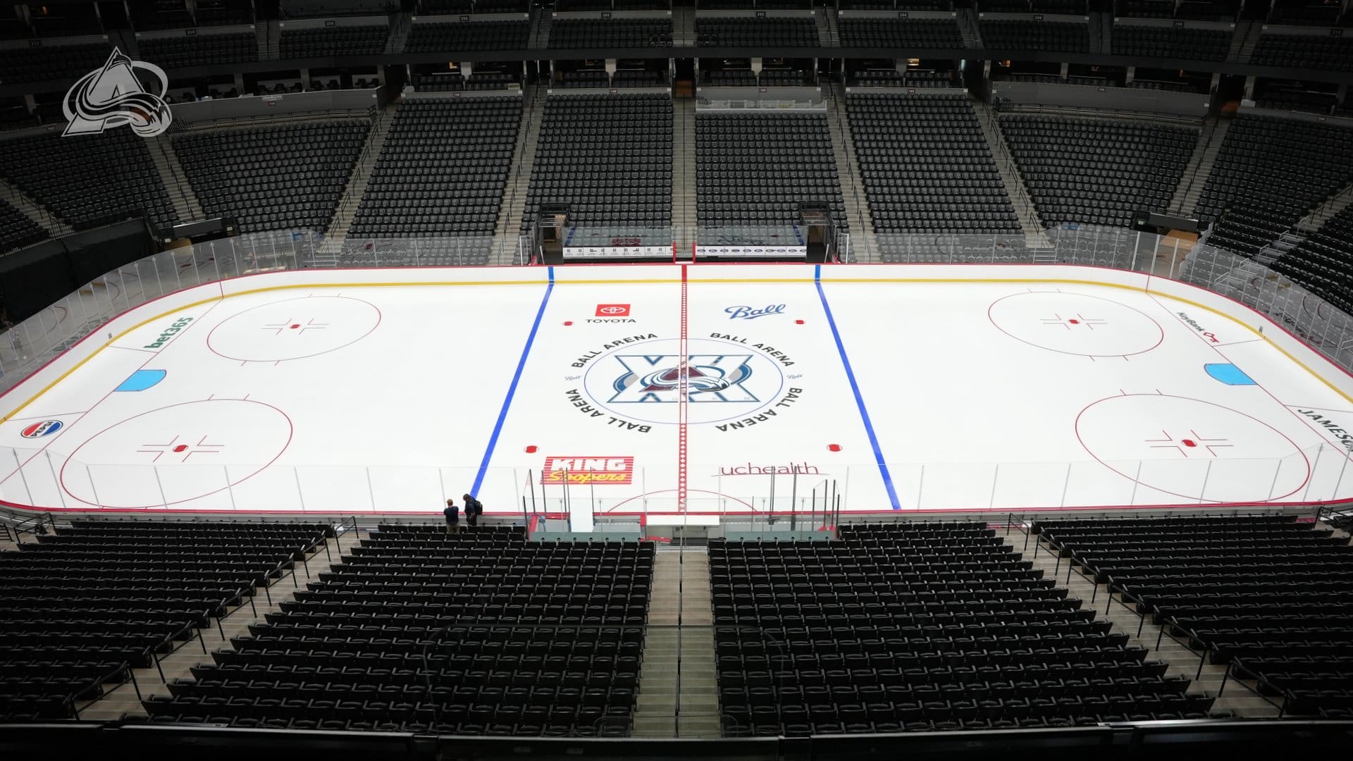Center Ice credit: Colorado Avalanche social media team